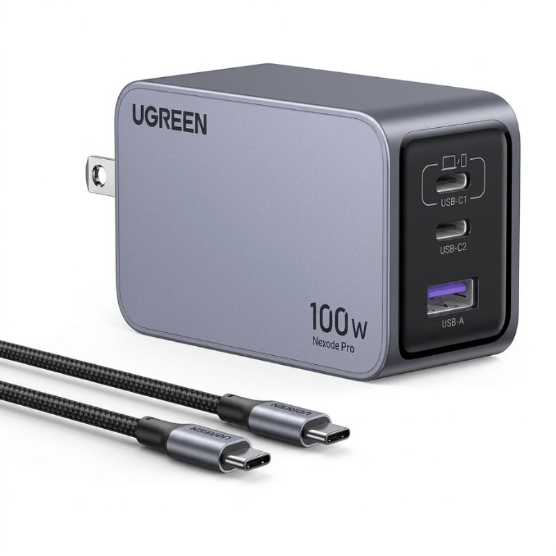 UGREEN (15201) Nexode Pro 100W 3-Port GaN Fast Charger X757