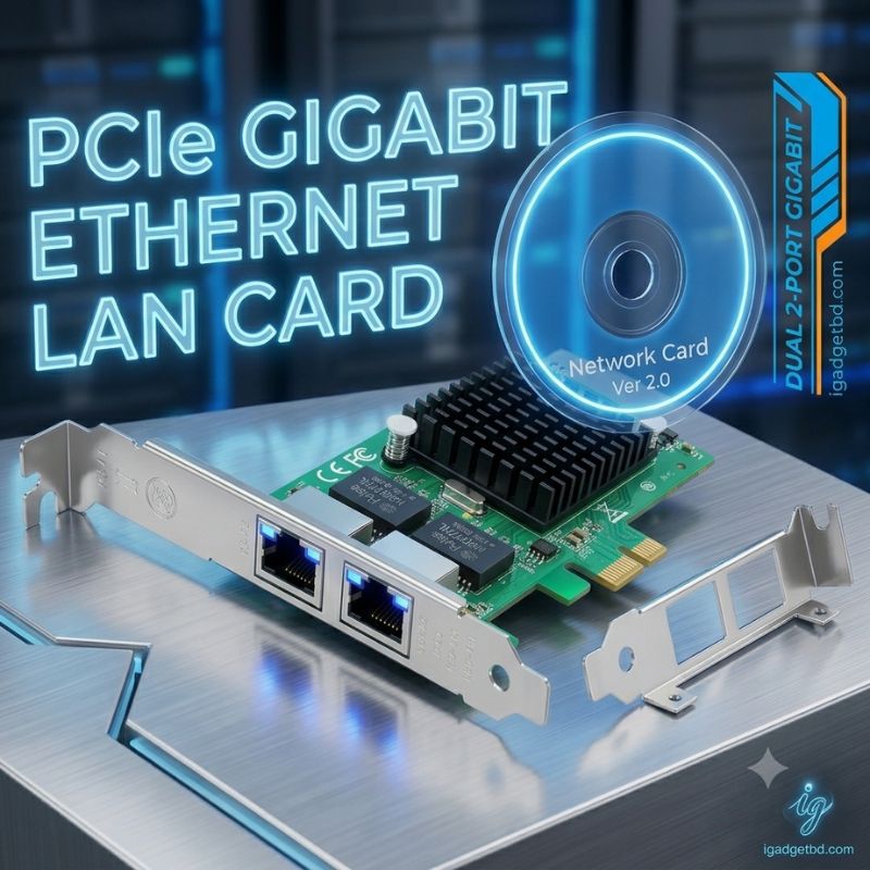 PCIe Gigabit Ethernet LAN Card – 2 Port