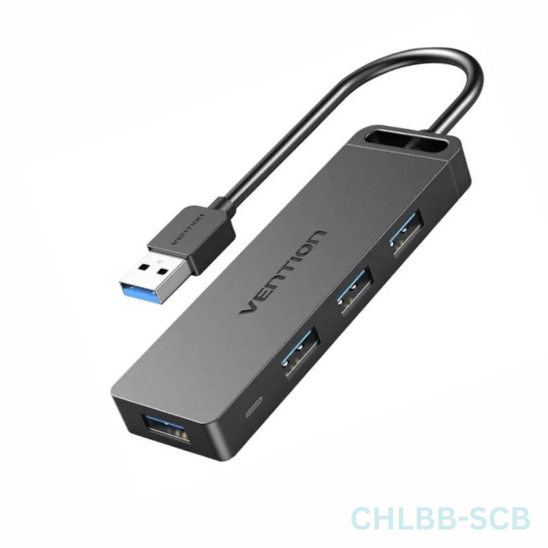 VENTION CHLBB-SCB USB HUB 4-Port USB 3.0 With Power Supply 0.15M