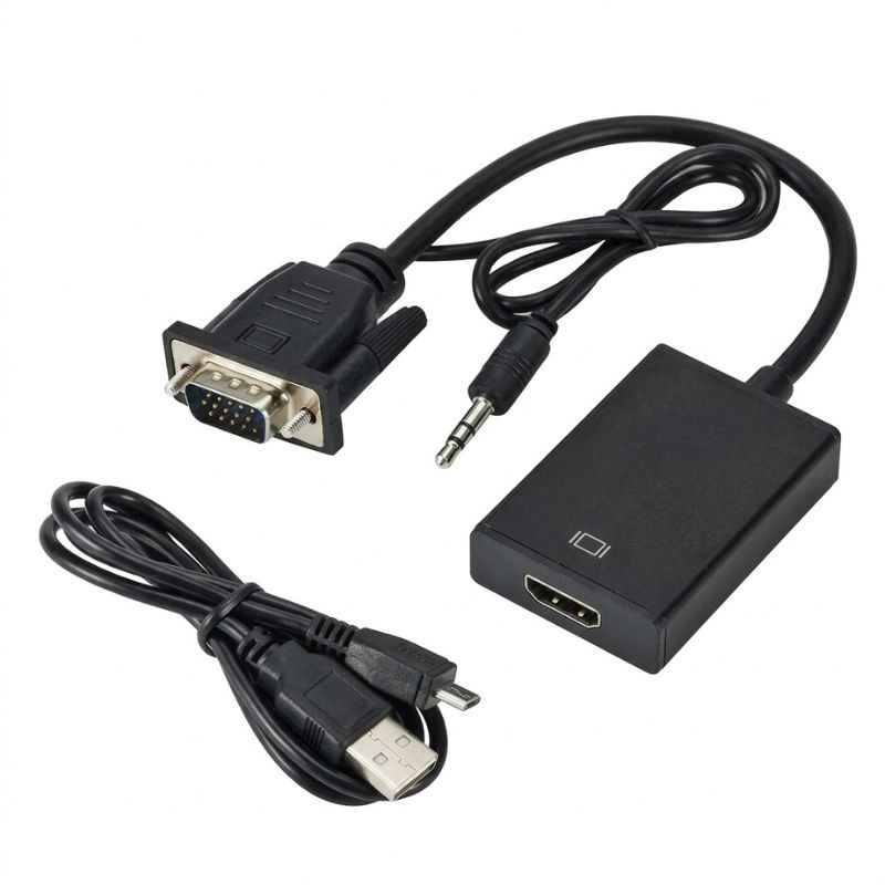 VGA to HDMI Converter Adapter Cable