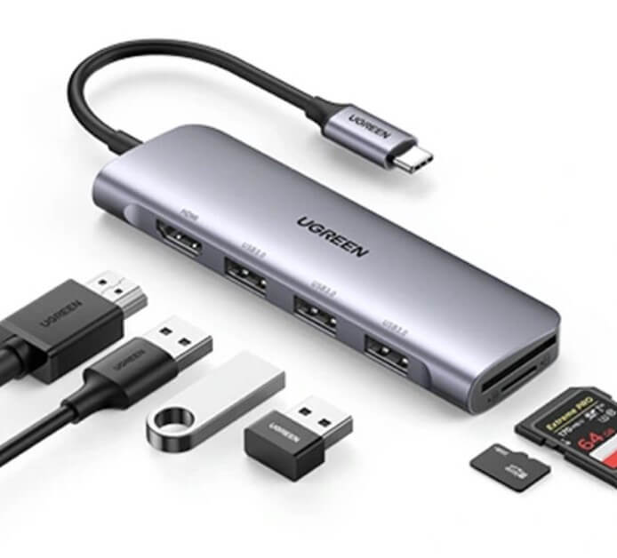 UGREEN 6 in 1 CM195 USB C Hub (70411)
