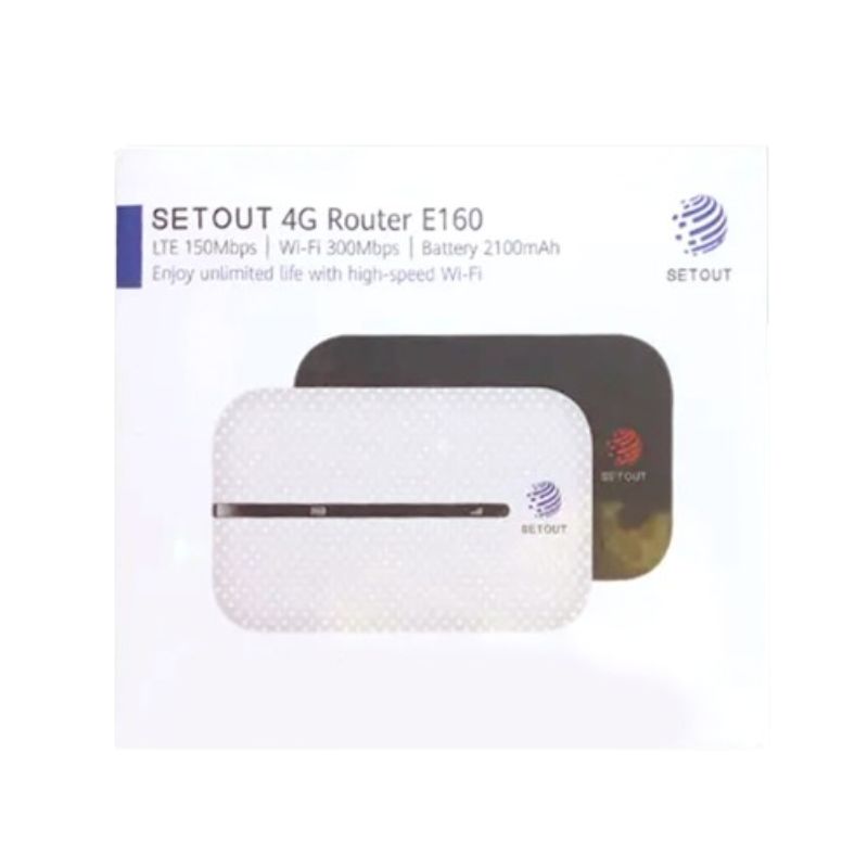 SETOUT E160 LTE 4G 150 Mbps Advanced Mobile Wi-Fi Hotspot Pocket Router 2100mAh
