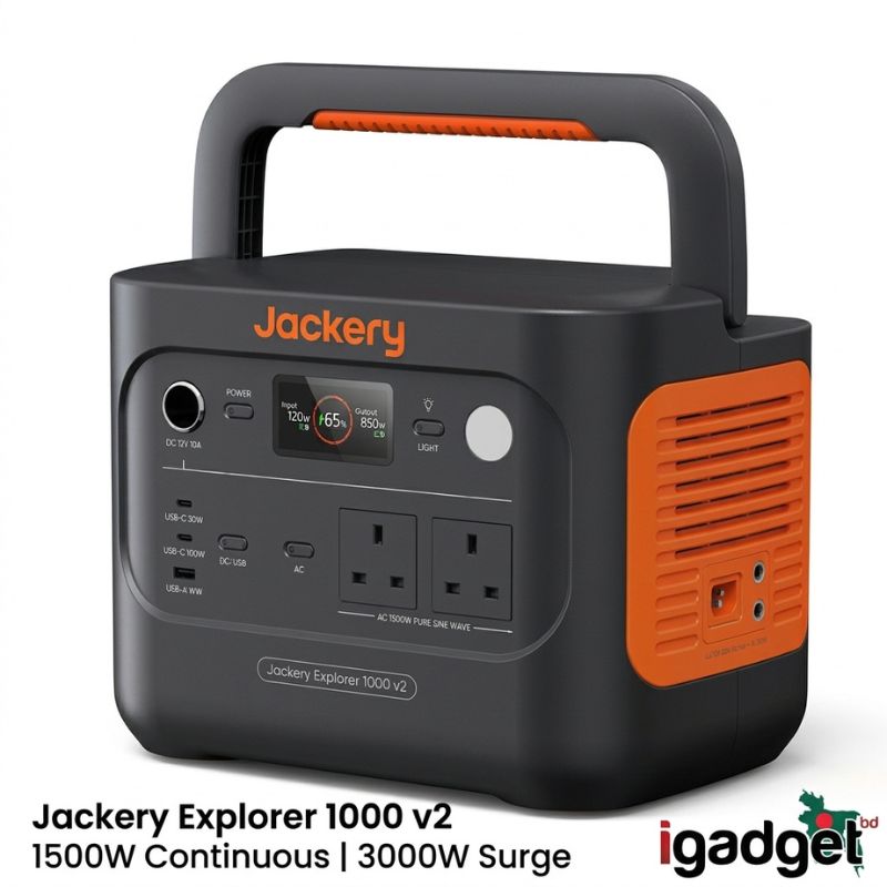 Jackery Explorer 1000 v2 Portable Power Station – 1500W