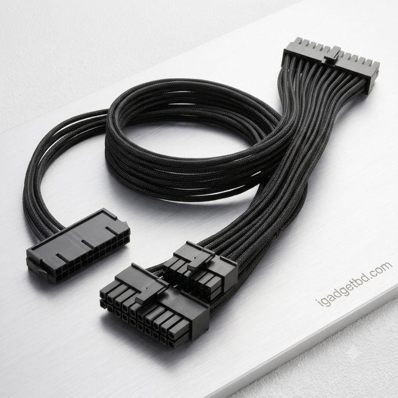 ATX 24-Pin Dual PSU Power Supply Extension Cable