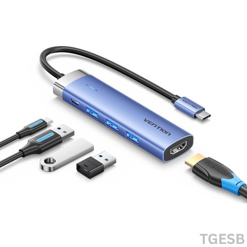 VENTION TGESB 5-in-1 Hub USB-C Multifunctional Docking Station