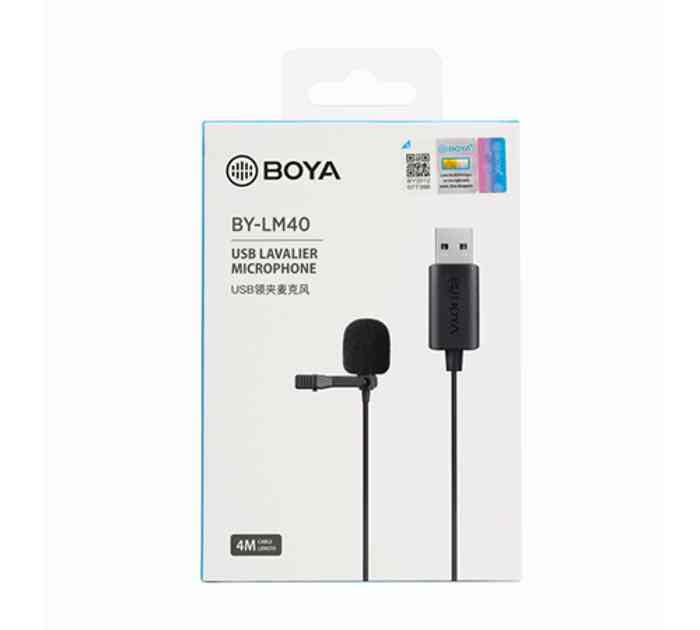 BOYA BY-LM40 USB lavalier microphone