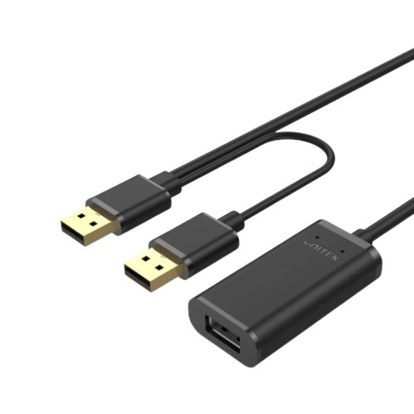 Unitek (Y-278) USB 2.0 Extension Cable - 10M with Extra USB Power Cable