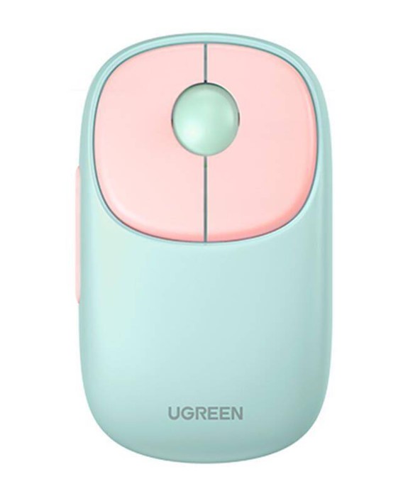 UGREEN 15722 Rechargeable 2.4G+BT Wireless Mouse (Pink)