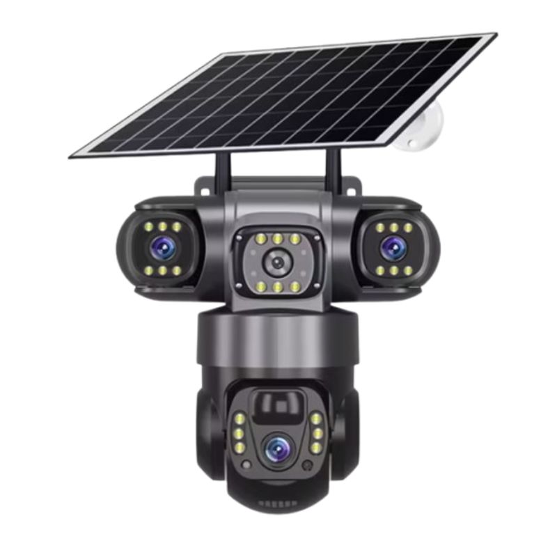 PTZ Security Solar Camera (VCS28) 4G Solar 4 Lens 3 Video