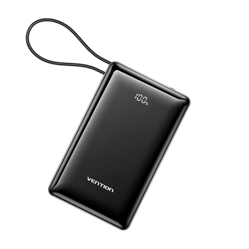 VENTION FKDM0 20000mAh Super Fast Charging 65W Power bank with LED Display Built in Type C Cable