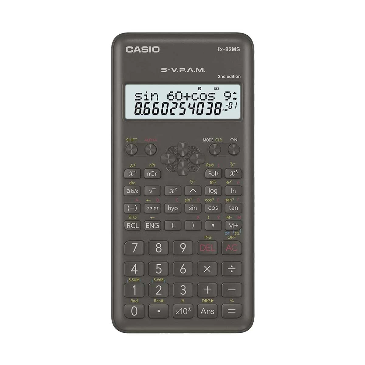Casio FX-82MS-2nd Edition Non-Programmable Scientific Calculator