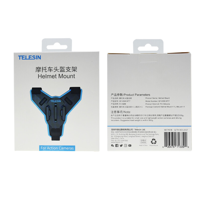 Telesin GP-HBM-MT7 Motorcycle Helmet Chin Mount for Gopro