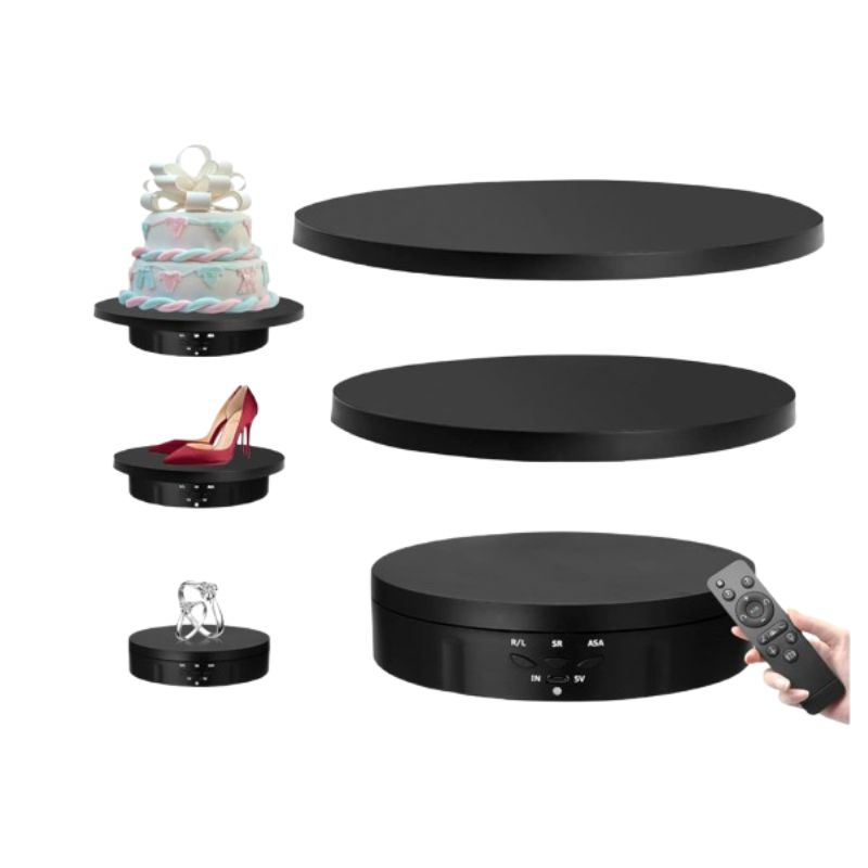 HIVE RT-360 3 in 1 Electric Crowd Electric 360 Degree with Screen 360 degree rotating stand with 360 degree rotating screen for photography, product display, jewelry, watches, 3D models, collection