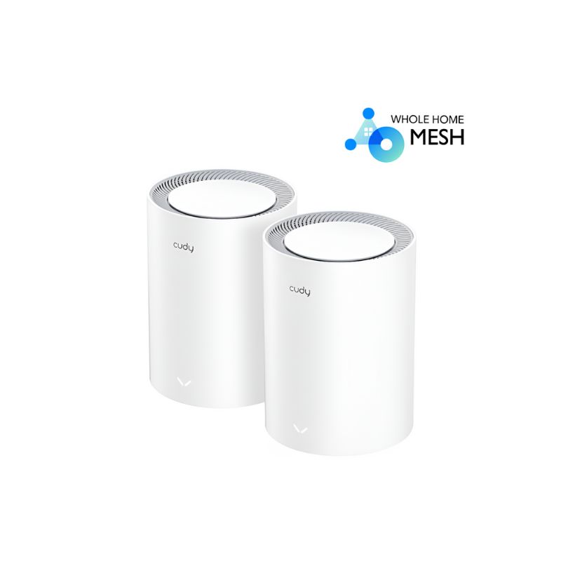 CUDY M1800 (2-Pack) AX1800 Gigabit Whole Home Mesh Wi-Fi6 System