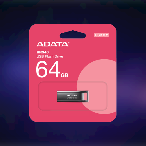 Adata UR340 64gb Flash Drive  Black