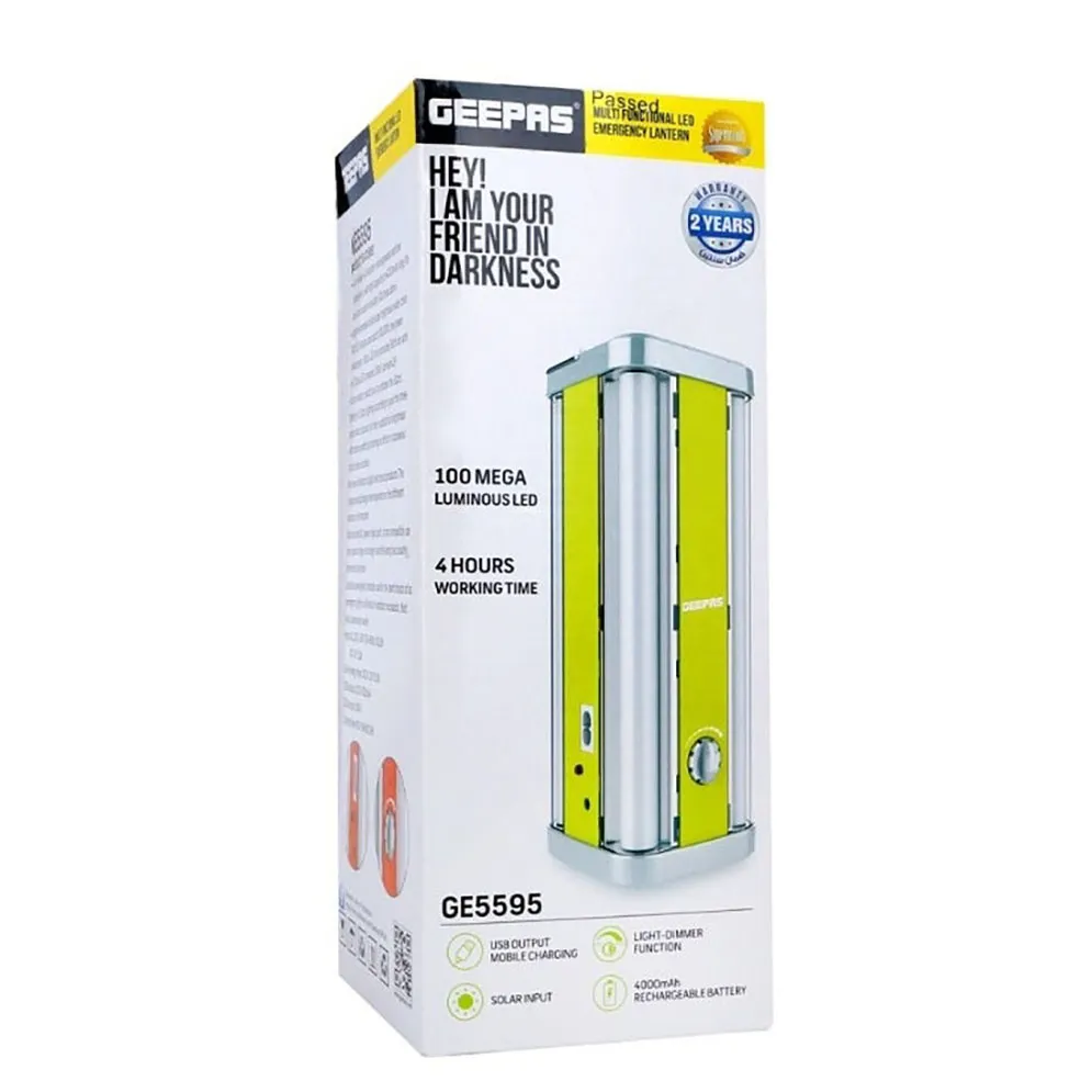 Geepas GE-5595 Rechargeable Emergency LED Light