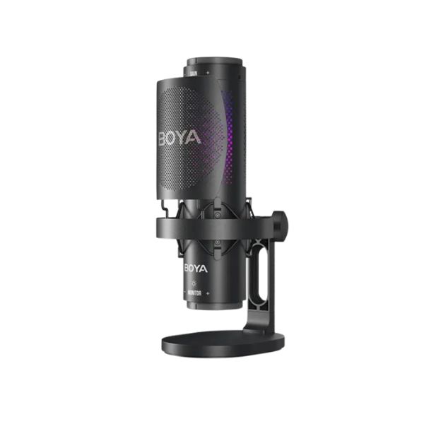 BOYA K9 Vibrant Lighting Condenser USB Microphone with RGB & Noise Cancellation